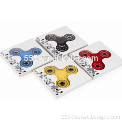 hot selling metal Ball bearing Focus hand fidget spinner toy with retail package